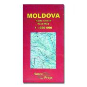 Moldova. Harta rutiera